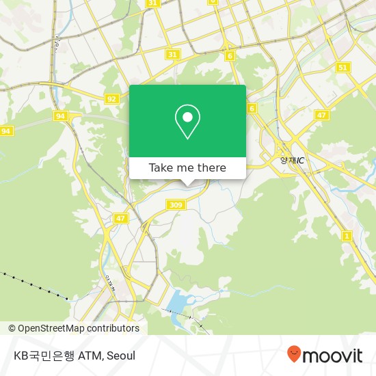 KB국민은행 ATM map