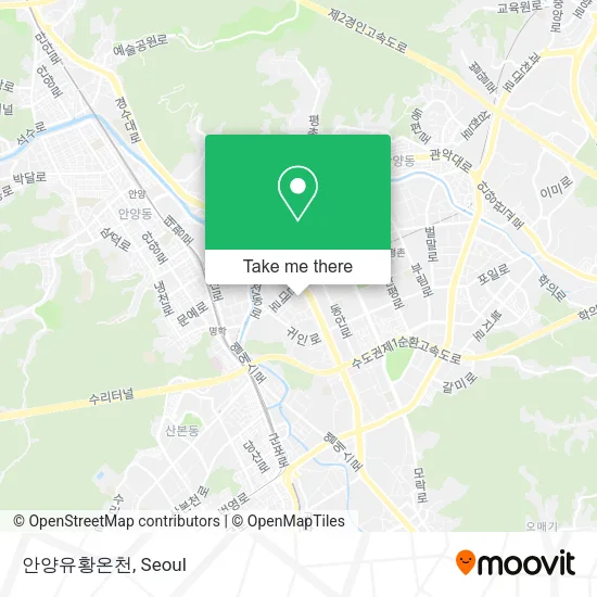 안양유황온천 map