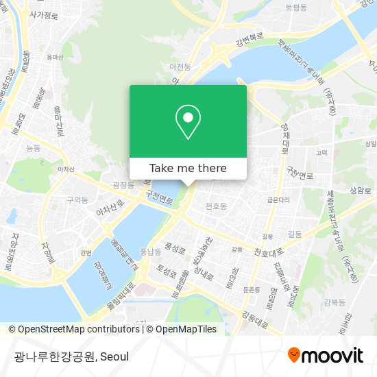 광나루한강공원 map