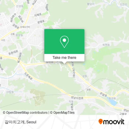 갈마치고개 map