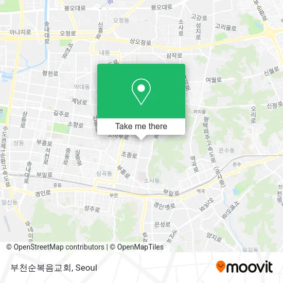 부천순복음교회 map