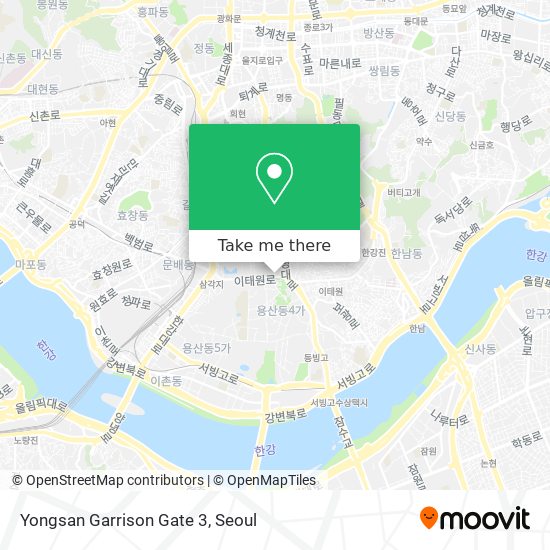 Yongsan Garrison Gate 3 map