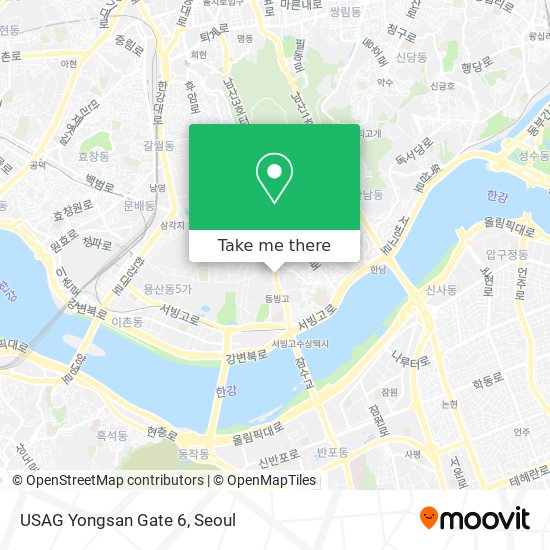 USAG Yongsan Gate 6 map