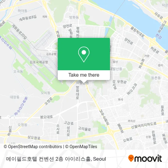 메이필드호텔 컨벤션 2층 아이리스홀 map