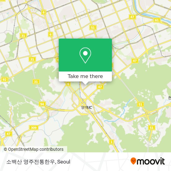 소백산 영주전통한우 map