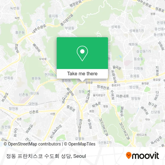 정동 프란치스코 수도회 성당 map
