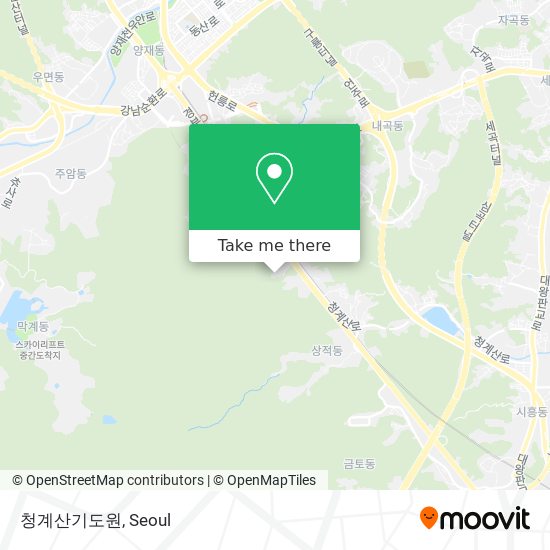 청계산기도원 map
