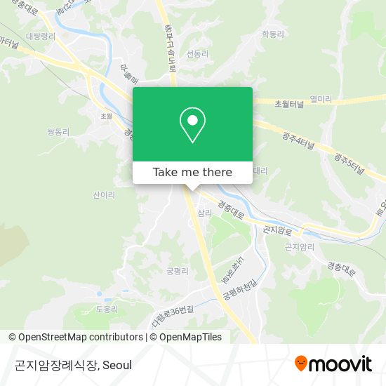 곤지암장례식장 map