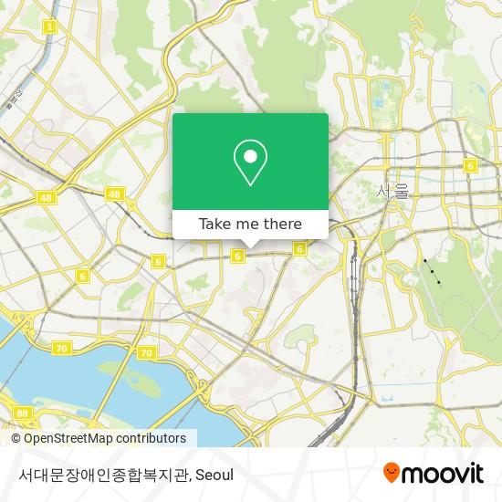 서대문장애인종합복지관 map