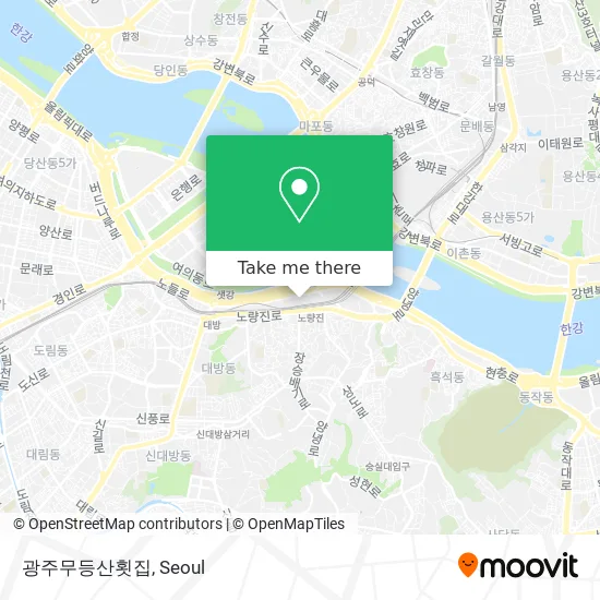 광주무등산횟집 map
