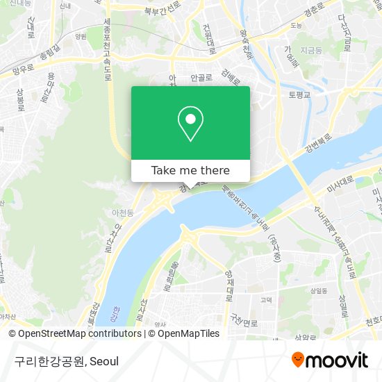 구리한강공원 map