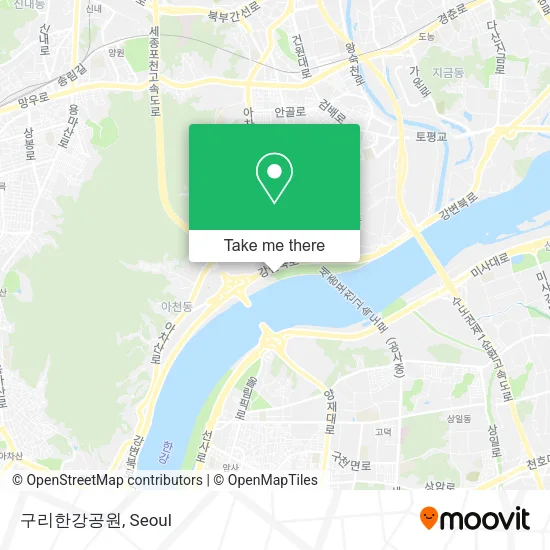 구리한강공원 map