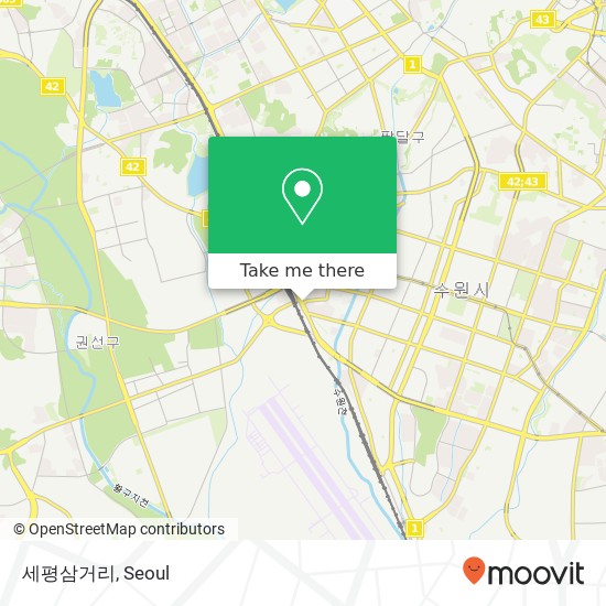 세평삼거리 map