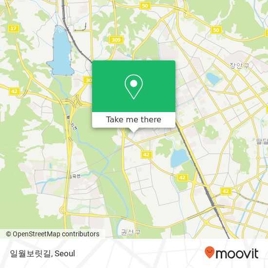 일월보릿길 map