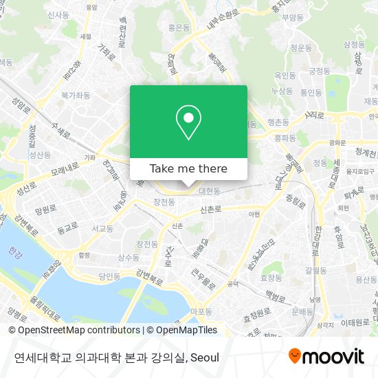 연세대학교 의과대학 본과 강의실 map