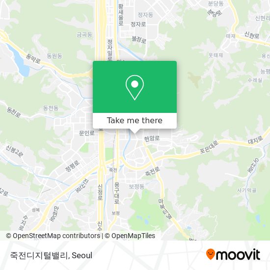 죽전디지털밸리 map
