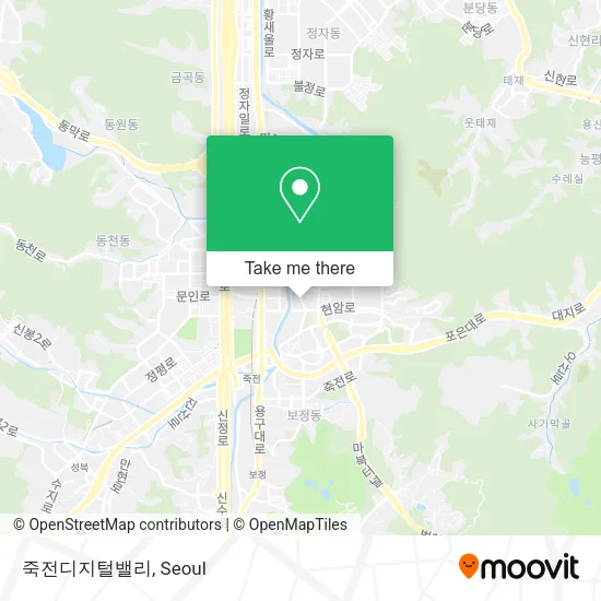 죽전디지털밸리 map