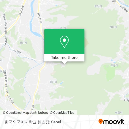 한국외국어대학교 헬스장 map