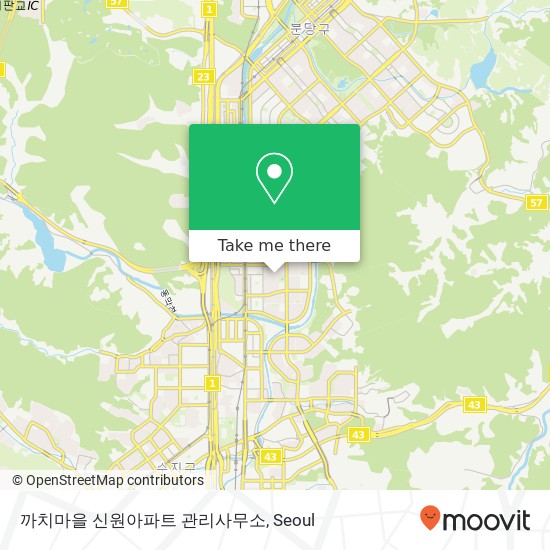 까치마을 신원아파트 관리사무소 map