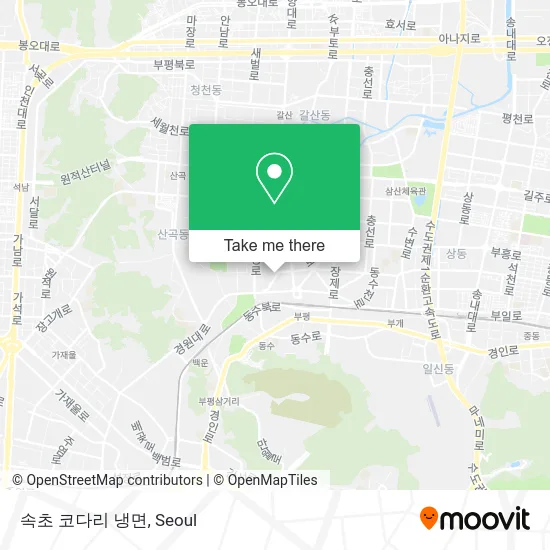 속초 코다리 냉면 map