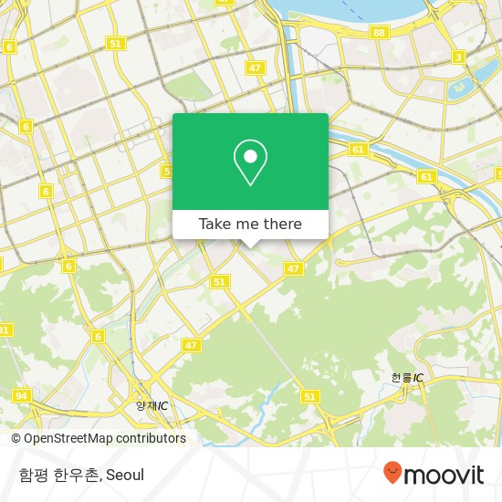 함평 한우촌 map