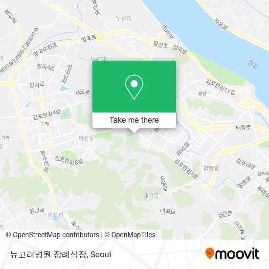 뉴고려병원 장례식장 map