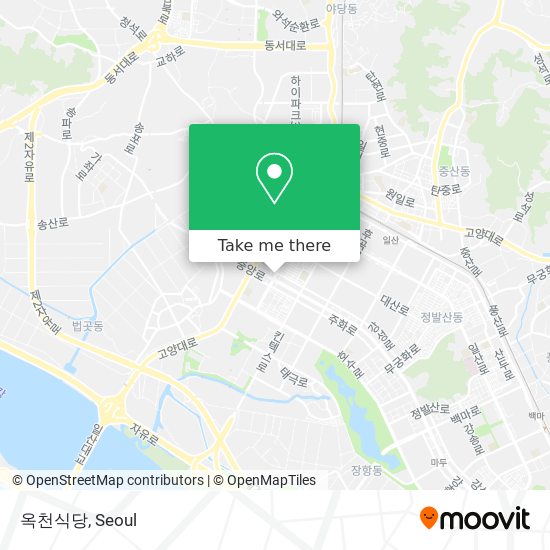 옥천식당 map