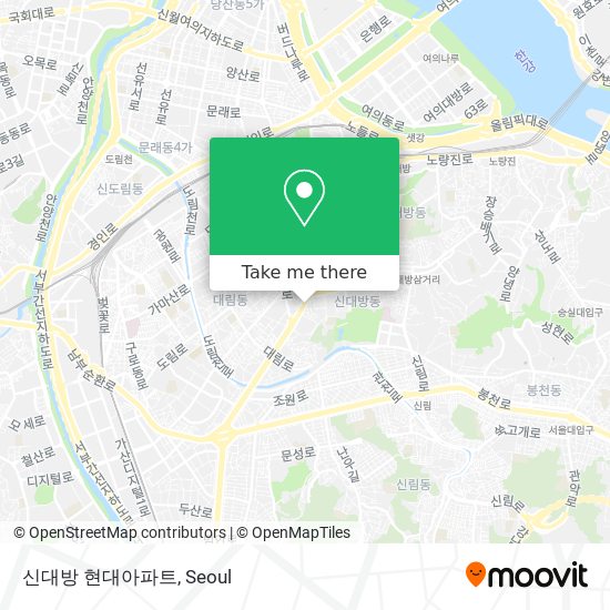 신대방 현대아파트 map