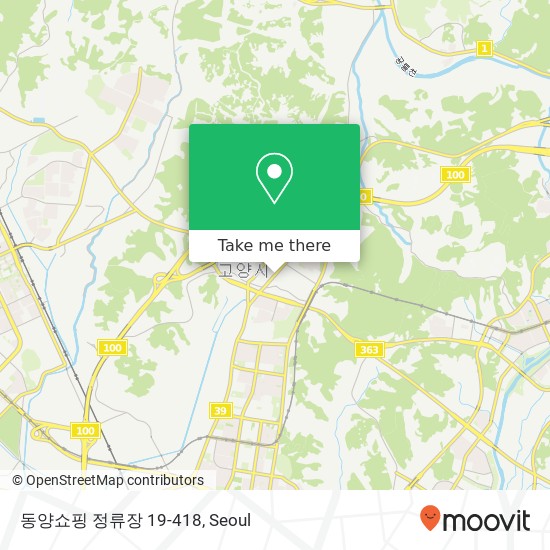 동양쇼핑 정류장 19-418 map