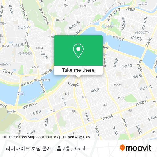 리버사이드 호텔 콘서트홀 7층. map