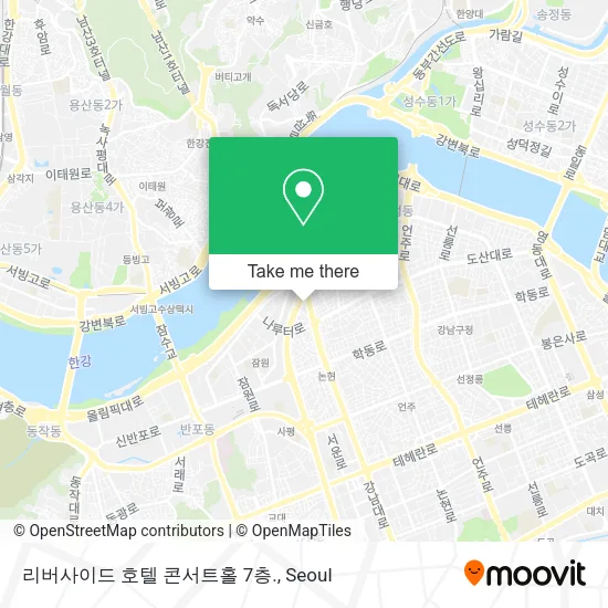 리버사이드 호텔 콘서트홀 7층. map