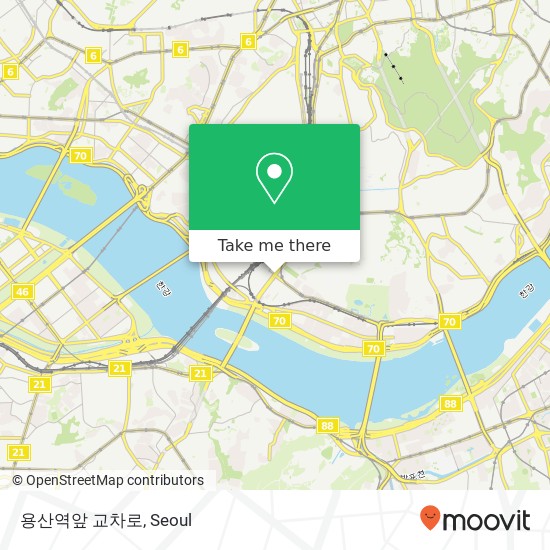 용산역앞 교차로 map