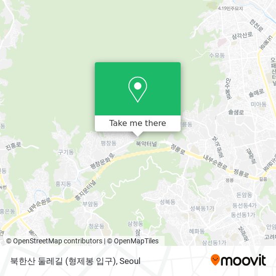 북한산 둘레길 (형제봉 입구) map