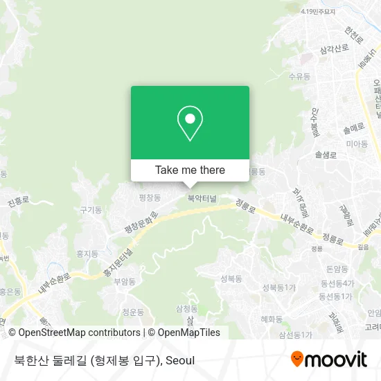 북한산 둘레길 (형제봉 입구) map