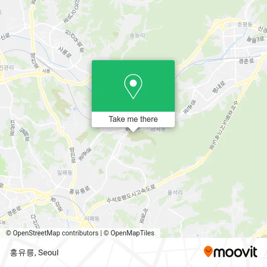홍유릉 map