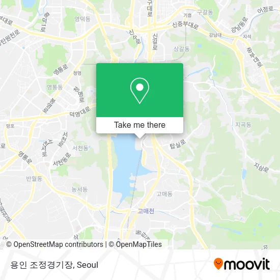 용인 조정경기장 map
