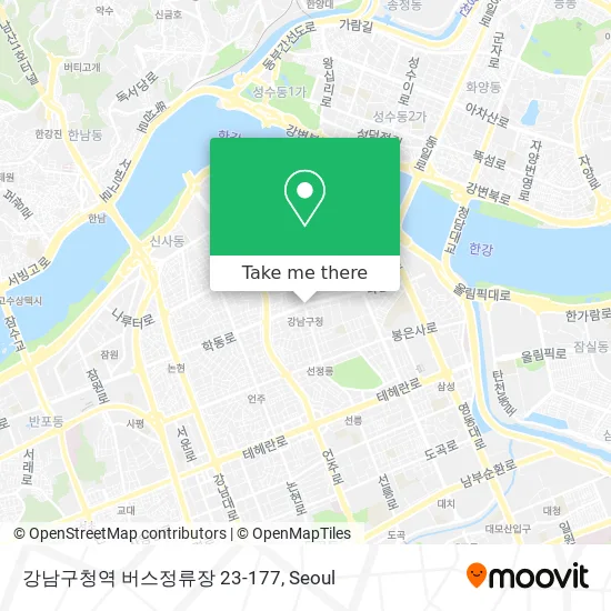 강남구청역 버스정류장 23-177 map