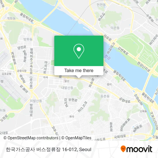 한국가스공사 버스정류장 16-012 map