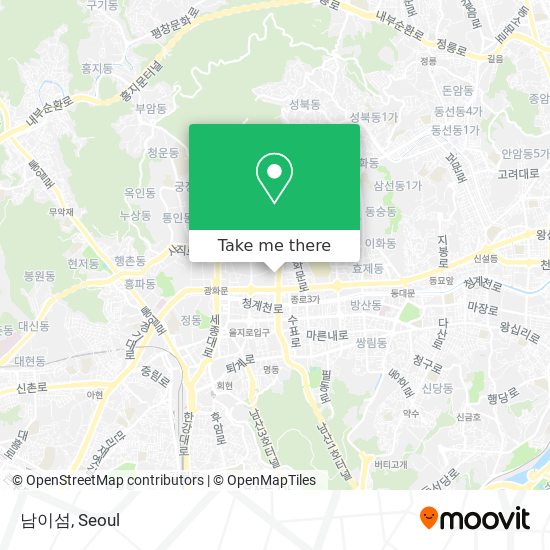 남이섬 map