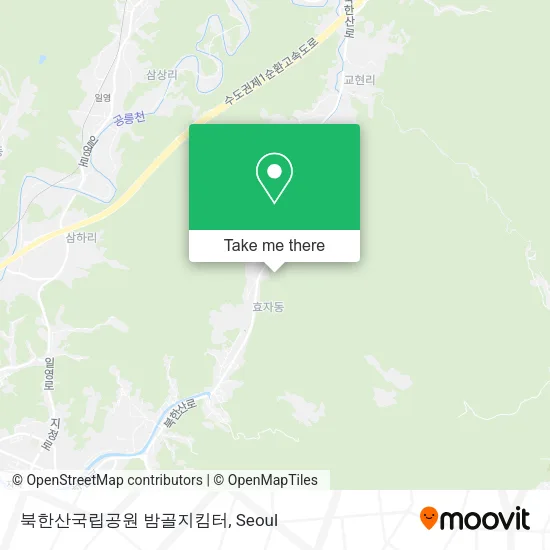 북한산국립공원 밤골지킴터 map