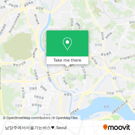 남양주에서서울가는버스♥ map