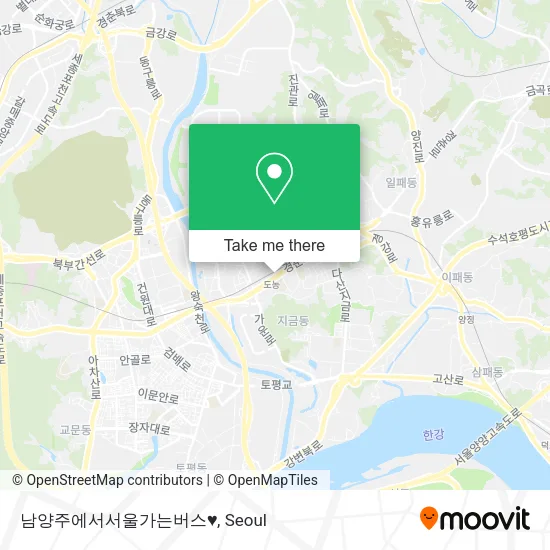 남양주에서서울가는버스♥ map
