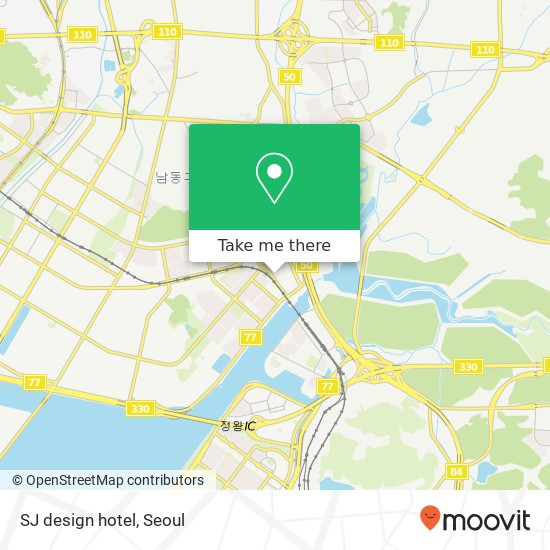 SJ design hotel map