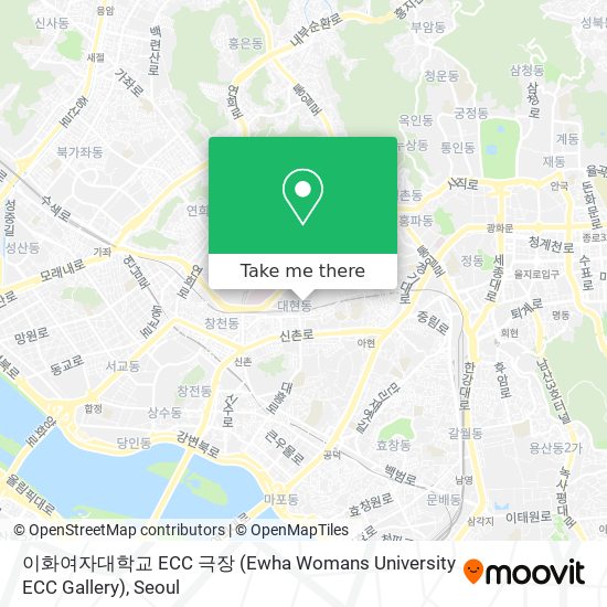 이화여자대학교 ECC 극장 (Ewha Womans University ECC Gallery) map