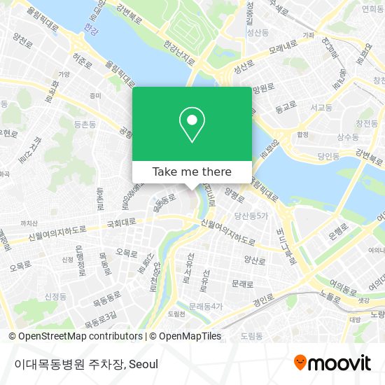 이대목동병원 주차장 map