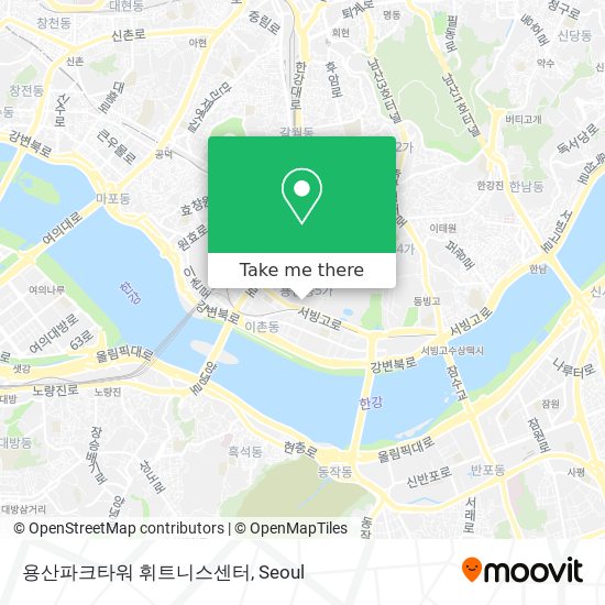 용산파크타워 휘트니스센터 map