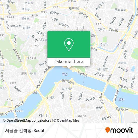 서울숲 선착장 map