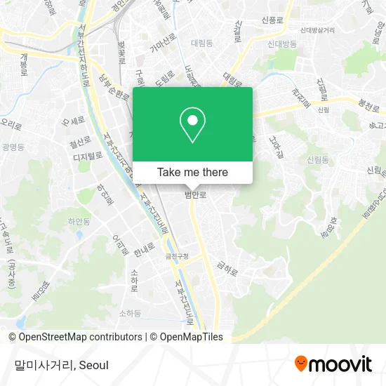 말미사거리 map