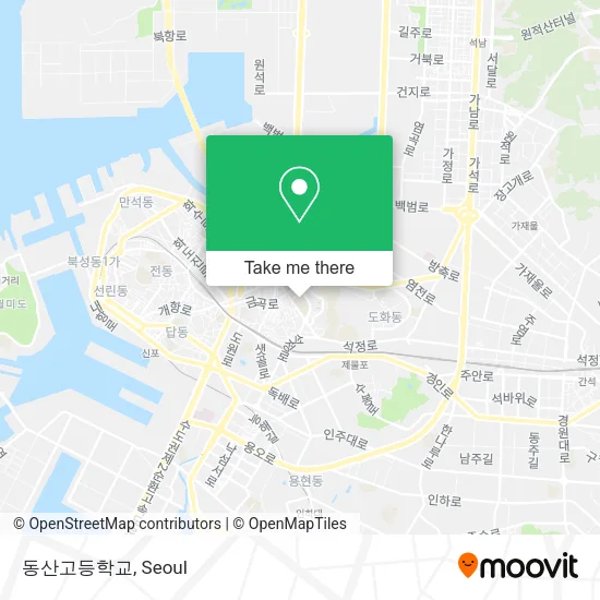 동산고등학교 map