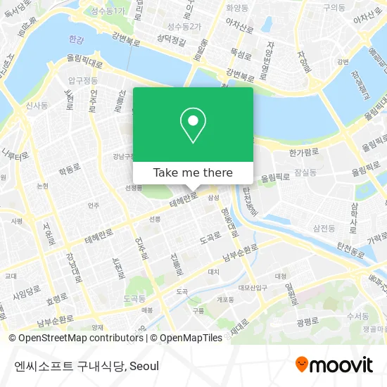 엔씨소프트 구내식당 map